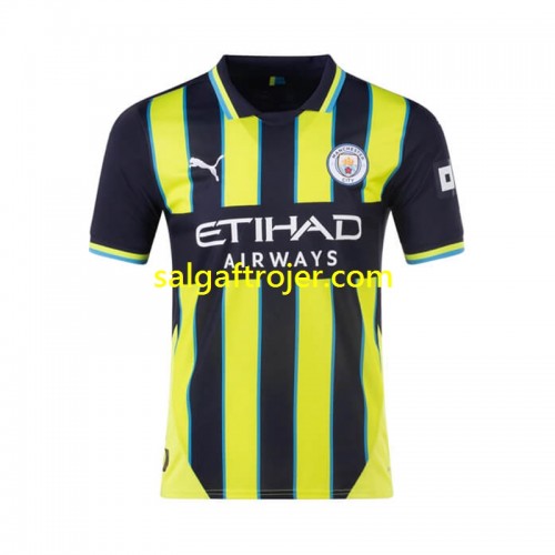 Manchester City Fodboldtrøjer Udebanesæt 2024/25 Kort ærmer Manchester City Fodboldtrøjer Udebanesæt 2024/25 Kort ærmer